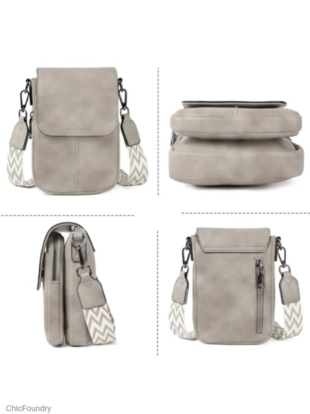 Small Crossbody Bag with Card Slots, RFID Blocking, Vegan Leather Phone Purse